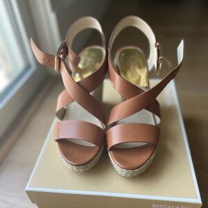 Michael Kors Brown Wedges - Excellent Condition